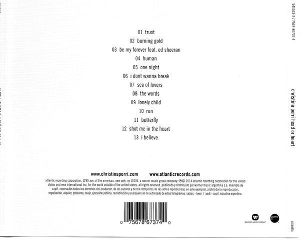 Christina Perri : Head Or Heart (CD, Album)