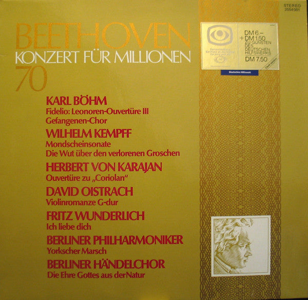 Ludwig van Beethoven : Konzert Für Millionen 70 (LP, Comp)