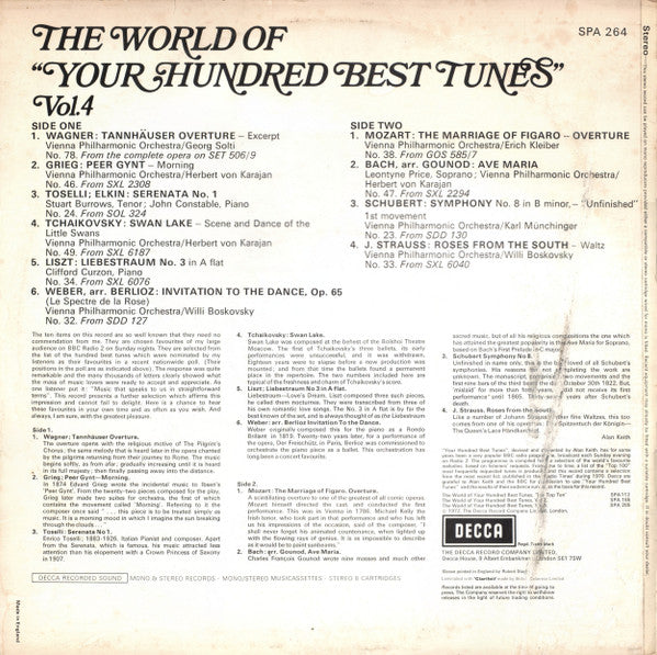 Various : The World Of Your Hundred Best Tunes Vol. 4 (LP, Comp, Gol)