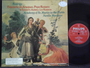 Joaquín Rodrigo – Pepe Romero & The Romeros, The Academy Of St. Martin-in-the-Fields, Sir Neville Marriner : Concierto De Aranjuez & Concierto Andaluz (LP, Album, Club)