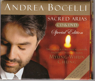 Andrea Bocelli, Orchestra dell'Accademia Nazionale di Santa Cecilia E Coro dell'Accademia Nazionale di Santa Cecilia, Myung-Whun Chung : Sacred Arias (CD, Album, Enh + DVD-V, NTSC, Reg + S/Edition, Dig)