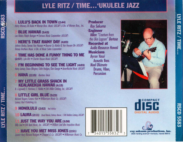 Lyle Ritz : Time ...: 'Ukulele Jazz With Bass, Drums & Percussion (CD, Album)