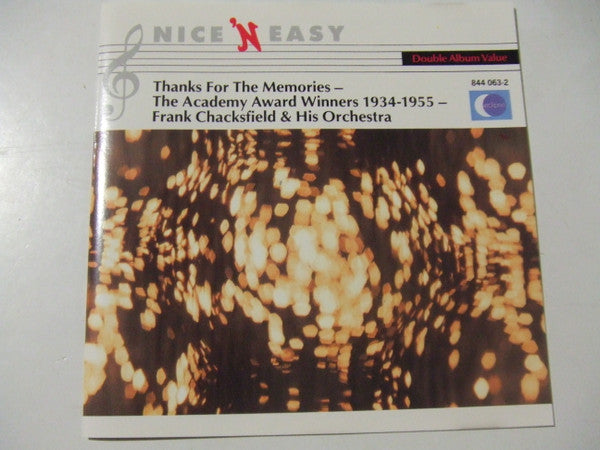 ซีดี Frank Chacksfield & His Orchestra - Thanks For The Memories - Academy Award Songs 1934 - 1955 CD VG