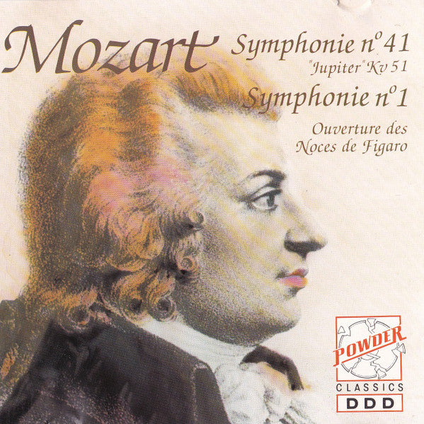 Wolfgang Amadeus Mozart : Symphonie Nº 41 "Jupiter" KV 51 / Symphonie Nº 1 / Ouverture Des Noces De Figaro (CD, Album)