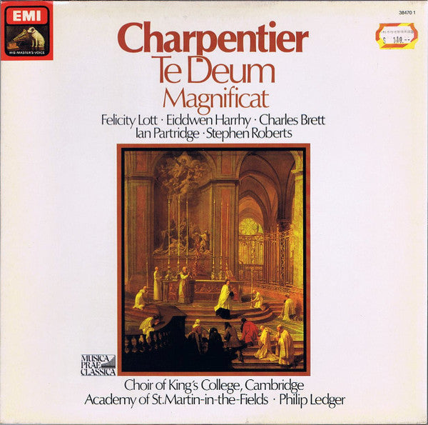 Marc Antoine Charpentier, Felicity Lott, Eiddwen Harrhy, Charles Brett, Ian Partridge, Stephen Roberts (2), Philip Ledger, The King's College Choir Of Cambridge, The Academy Of St. Martin-in-the-Fields : Te Deum / Magnificat (LP, Quad, Club)