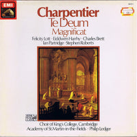 แผ่นเสียง Marc Antoine Charpentier, Felicity Lott, Eiddwen Harrhy, Charles Brett, Ian Partridge, Stephen Roberts , Philip Ledger, The King's College Choir Of Cambridge, The Academy Of St. Martin-in-the-Fields - Te Deum / Magnificat Vinyl VG+