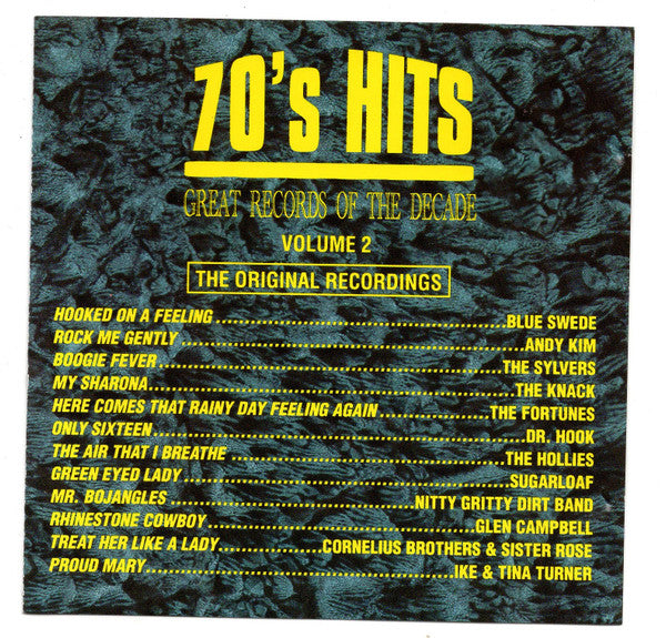 Various : 70's Hits - Great Records Of The Decade - Volume 2 (CD, Comp)