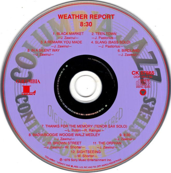 Weather Report : 8:30 (CD, Album, RE, RM)