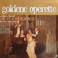 แผ่นเสียง Johann Strauss Jr., Gisela Ehrensperger, Dorothea Chryst, Ulf Fürst, Jörn Wilsing, Symphonie-Orchester Graunke, Peter Falk - Die Fledermaus Großer Querschnitt Vinyl VG+