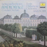 Berliner Philharmoniker, Karl Böhm, Ludwig van Beethoven : Symphony No. 7 ("Cariolan"-Ouvertüre) (LP, RE)