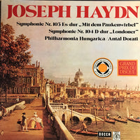 แผ่นเสียง Joseph Haydn - Philharmonia Hungarica, Antal Dorati - Symphony No. 103 Es-dur "Mit Dem Paukenwirbel" • Symphony No. 104 D-dur "Londoner" Vinyl VG+