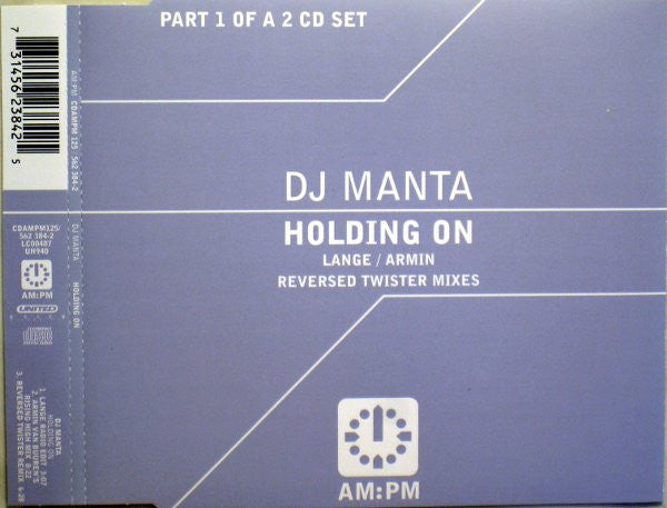 ซีดี DJ Manta - Holding On CD VG