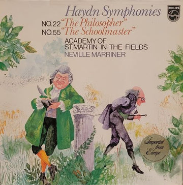 Joseph Haydn, The Academy Of St. Martin-in-the-Fields, Sir Neville Marriner : Haydn Symphonies No.22 "The Philosopher" No.55 "The Schoolmaster" (LP)