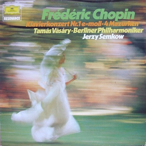 แผ่นเสียง Frédéric Chopin, Tamás Vásáry • Berliner Philharmoniker, Jerzy Semkow - Klavierkonzert Nr.1 E-moll • 4 Mazurken Vinyl VG+