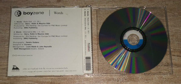 Boyzone : Words (CD, Single, S/Edition)