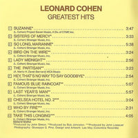 ซีดี Leonard Cohen - Greatest Hits CD VG+