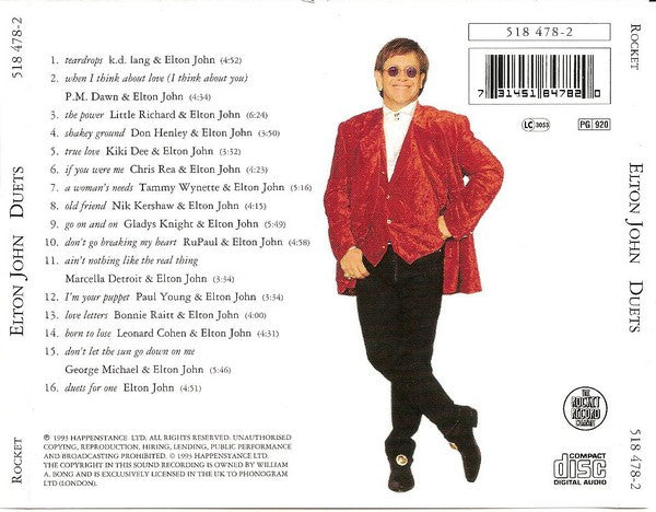 ซีดี Elton John - Duets CD VG+