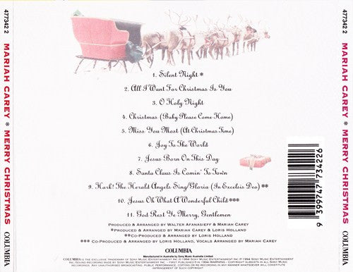 Mariah Carey : Merry Christmas (CD, Album)