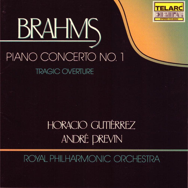 ซีดี Johannes Brahms, Horacio Gutiérrez, The Royal Philharmonic Orchestra, André Previn - Piano Concerto No. 1 / Tragic Overture CD VG+