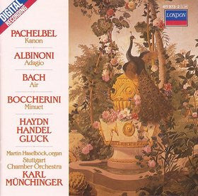 Johann Pachelbel • Tomaso Albinoni • Johann Sebastian Bach • Luigi Boccherini • Joseph Haydn, Georg Friedrich Händel, Christoph Willibald Gluck • Martin Haselböck, Stuttgarter Kammerorchester, Karl Münchinger : Kanon / Adagio / Air / Minuet (LP, Album)