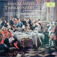 แผ่นเสียง Georg Philipp Telemann, Adolf Scherbaum • Lothar Koch, Schola Cantorum Basiliensis • August Wenzinger, Kammermusikkreis Emil Seiler - Ein Galantes Tafelkonzert 4 Instrumentalkonzerte Vinyl VG+