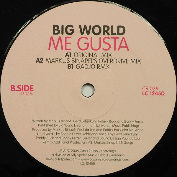 Big World : Me Gusta (12")