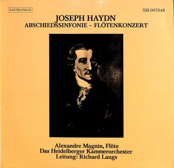 Joseph Haydn - Alexandre Magnin, Heidelberger Kammerorchester Leitung: Richard Laugs : Abschiedssinfonie - Flötenkonzert (LP)