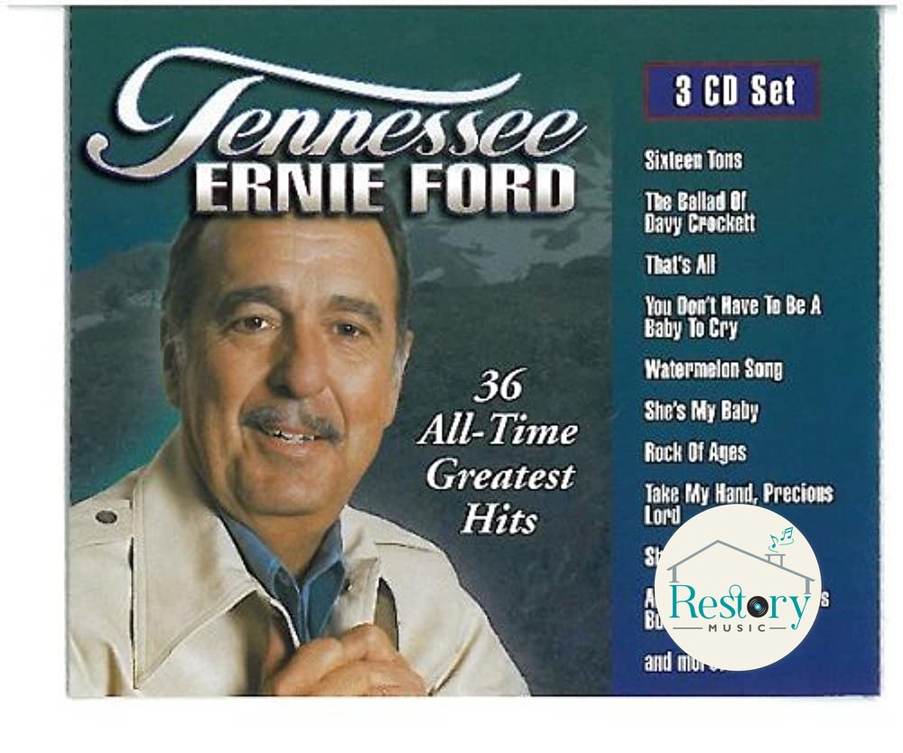 ซีดี Tennessee Ernie Ford - 36 All-Time Greatest Hits - 3 CD SET CD VG+