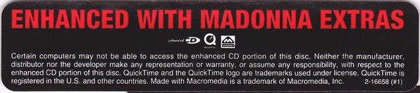 ซีดี Madonna - American Life CD VG+