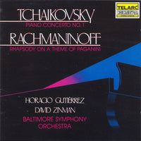 Pyotr Ilyich Tchaikovsky, Sergei Vasilyevich Rachmaninoff - Horacio Gutiérrez, David Zinman : Piano Concerto No. 1 • Rhapsody On A Theme Of Paganini (CD, Album)
