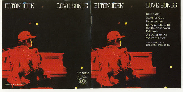 Elton John : Love Songs (CD, Comp, RP)