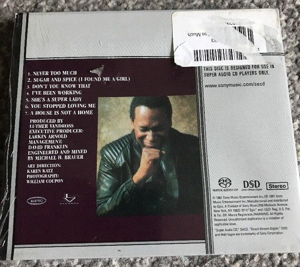 Luther Vandross / Never Too Much / Deluxe Edition， Limited