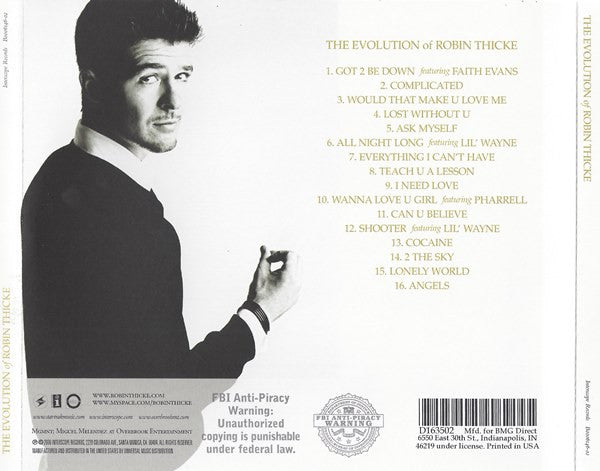 Robin Thicke : The Evolution Of Robin Thicke (CD, Album, Club)