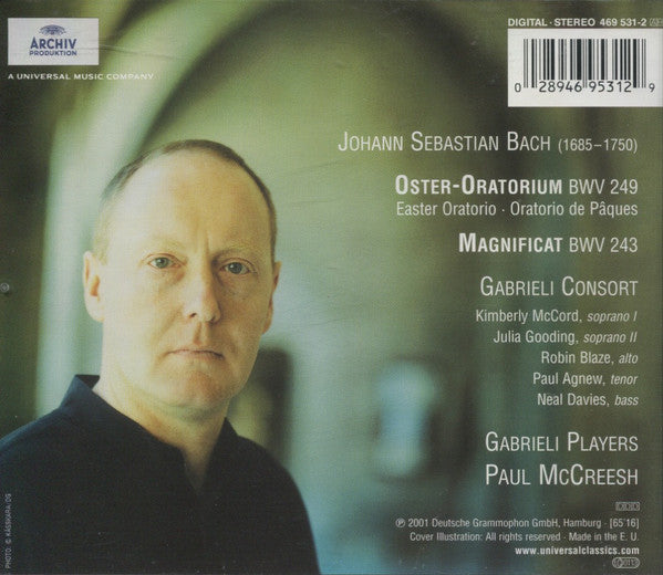 Johann Sebastian Bach, Gabrieli Consort & Gabrieli Players, Paul McCreesh : Magnificat / Easter Oratorio (CD, Album)