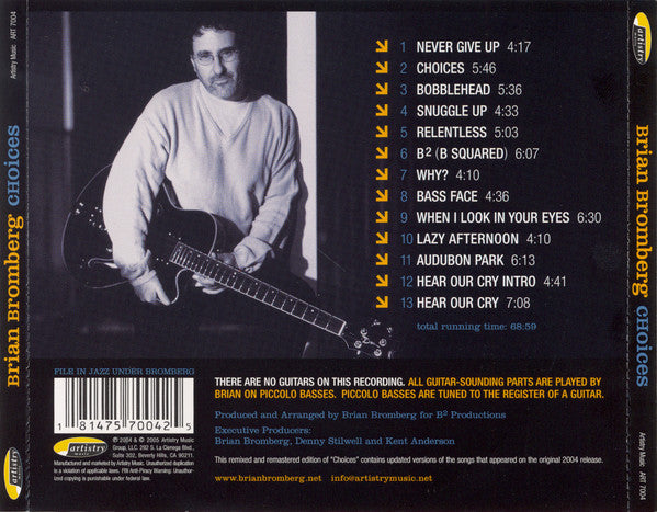 Brian Bromberg : Choices (CD, Album, Promo, RE, RM)