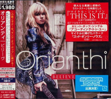 Orianthi : Believe (CD, Album)