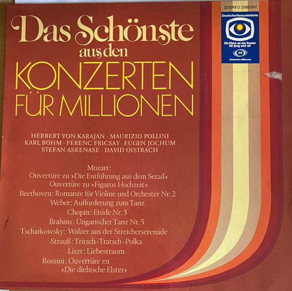 Various : Das Schönste Aus Den Konzerten Für Millionen (LP, Comp)