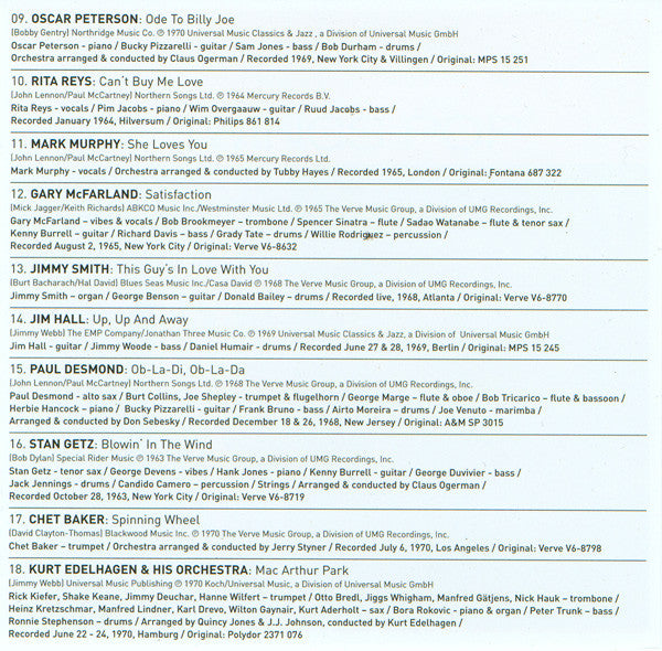 Various : Jazz Swings Pop (CD, Comp, RM)