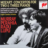 ซีดี Wolfgang Amadeus Mozart / English Chamber Orchestra, Murray Perahia, Radu Lupu - Concertos For Two & Three Pianos - Andante And Variations For Four Hands In C Major, K. 501 - Fantasia In F Minor, K. 608 CD VG+