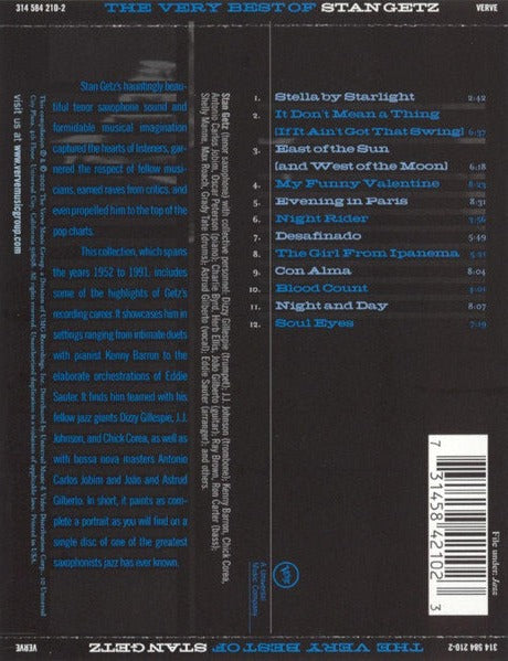 Stan Getz : The Very Best Of Stan Getz (CD, Comp)