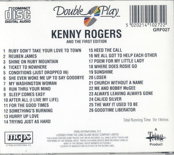 Kenny Rogers & The First Edition : Ruby Don't Take Your Love To Town (CD, Comp)