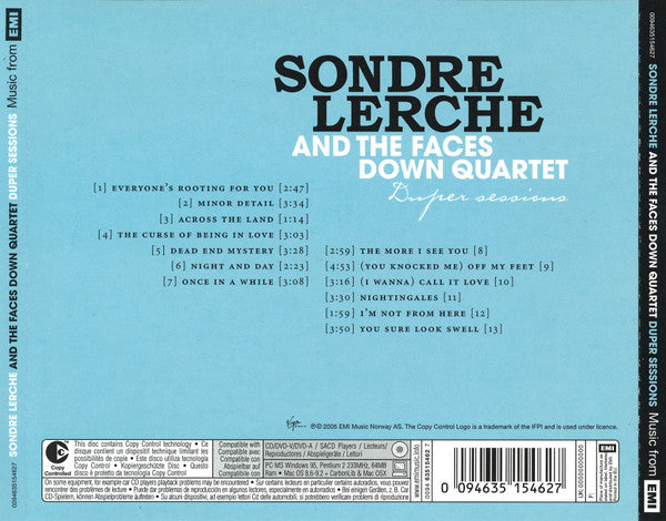 Sondre Lerche And The Faces Down Quartet : Duper Sessions (CD, Album, Copy Prot.)