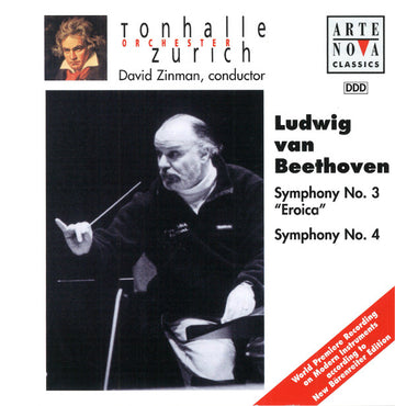 Ludwig van Beethoven : Symphony No. 3 "Eroica" / Symphony No. 4 (CD, Album, RP)