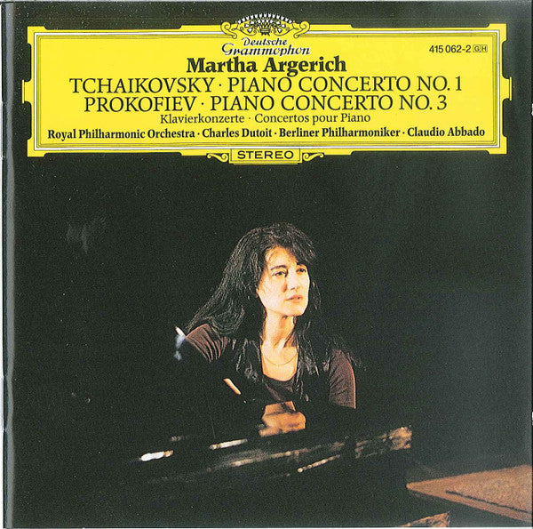 Pyotr Ilyich Tchaikovsky / Sergei Prokofiev, Martha Argerich : Martha Argerich - Peter Tchaikovsky - Piano Concerto No. 1 - Serge Prokofiev - Piano Concerto No. 3 (CD, Comp, RE)