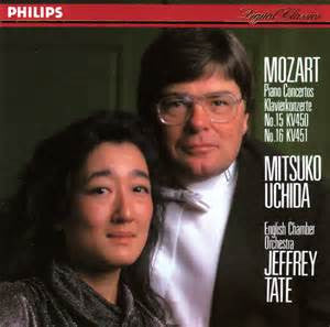 Wolfgang Amadeus Mozart, Mitsuko Uchida, English Chamber Orchestra, Jeffrey Tate : Piano Concertos No.15 KV450 / No.16 KV451 (CD, Album)