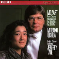 ซีดี Wolfgang Amadeus Mozart, Mitsuko Uchida, English Chamber Orchestra, Jeffrey Tate - Piano Concertos No.15 KV450 / No.16 KV451 CD VG+