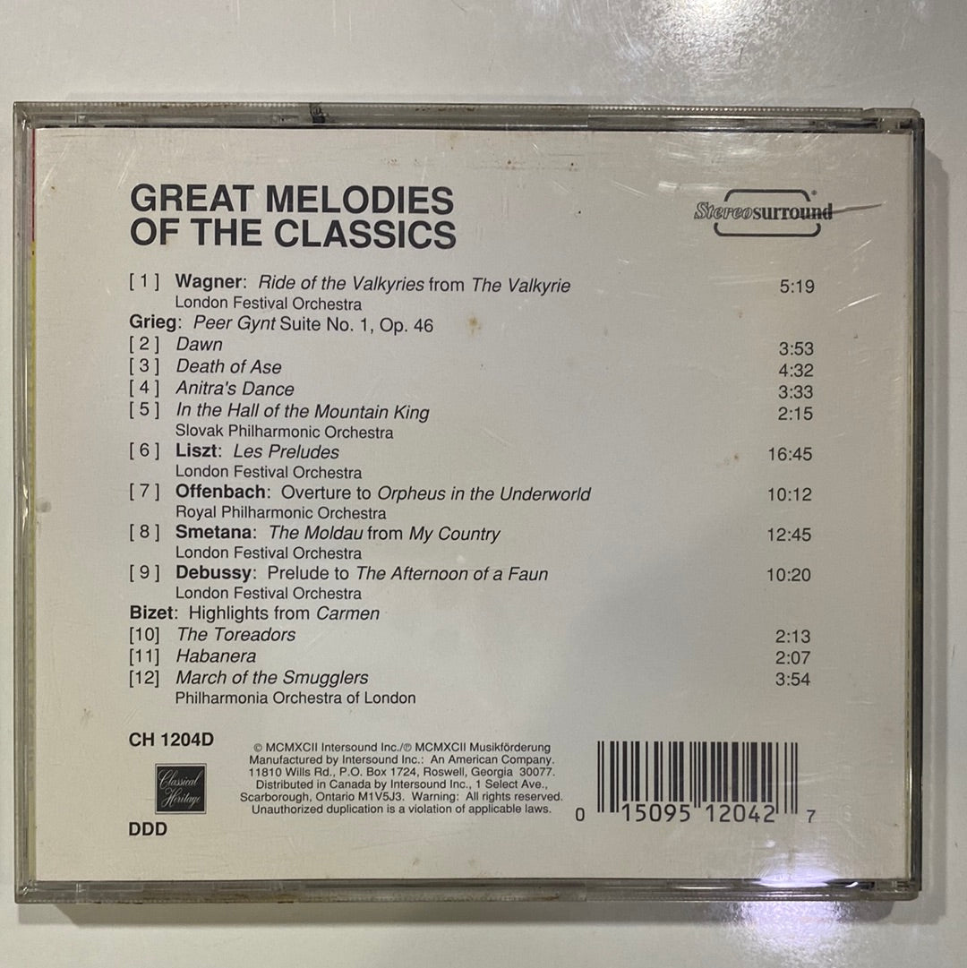 ซีดี Various - Great Melodies Of The Classics (CD)(G+)