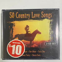 ซีดี Various - 50 Country love songs CD VG+