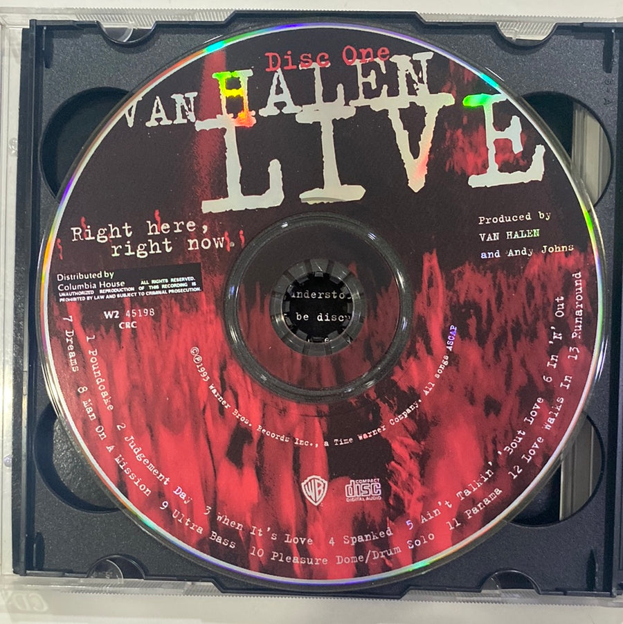 Van Halen - Live: Right Here, Right Now. (CD) (NM or M-)