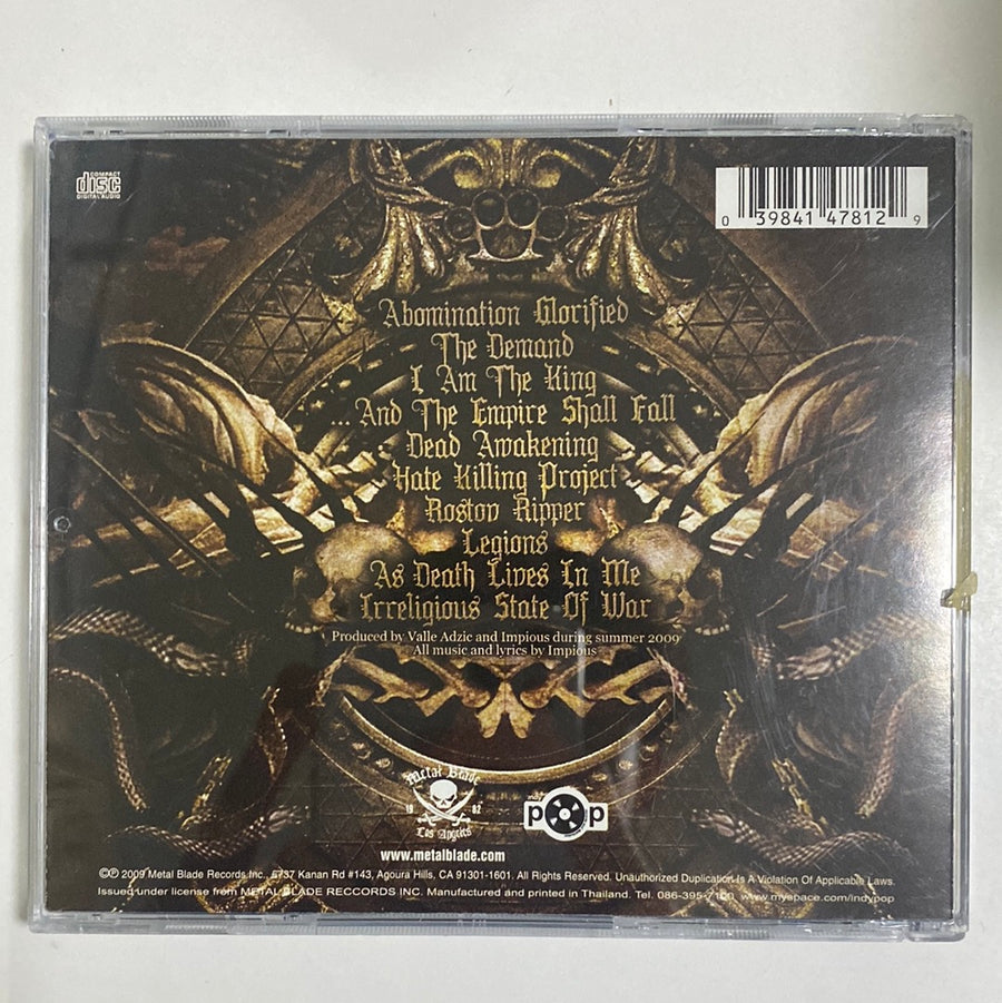 ซีดี Impious - Death Domination CD NM or M-